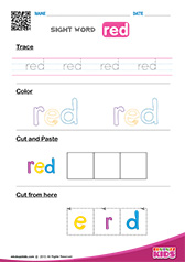 Sight Word "red"